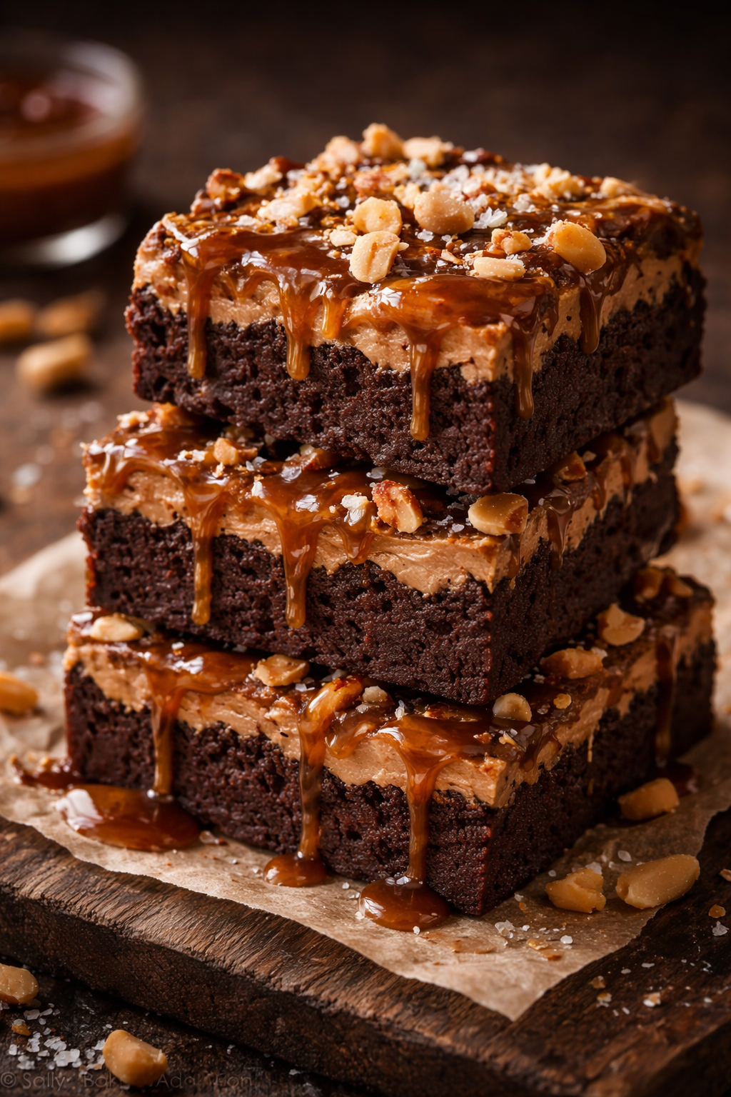 海鹽焦糖花生豆腐布朗尼