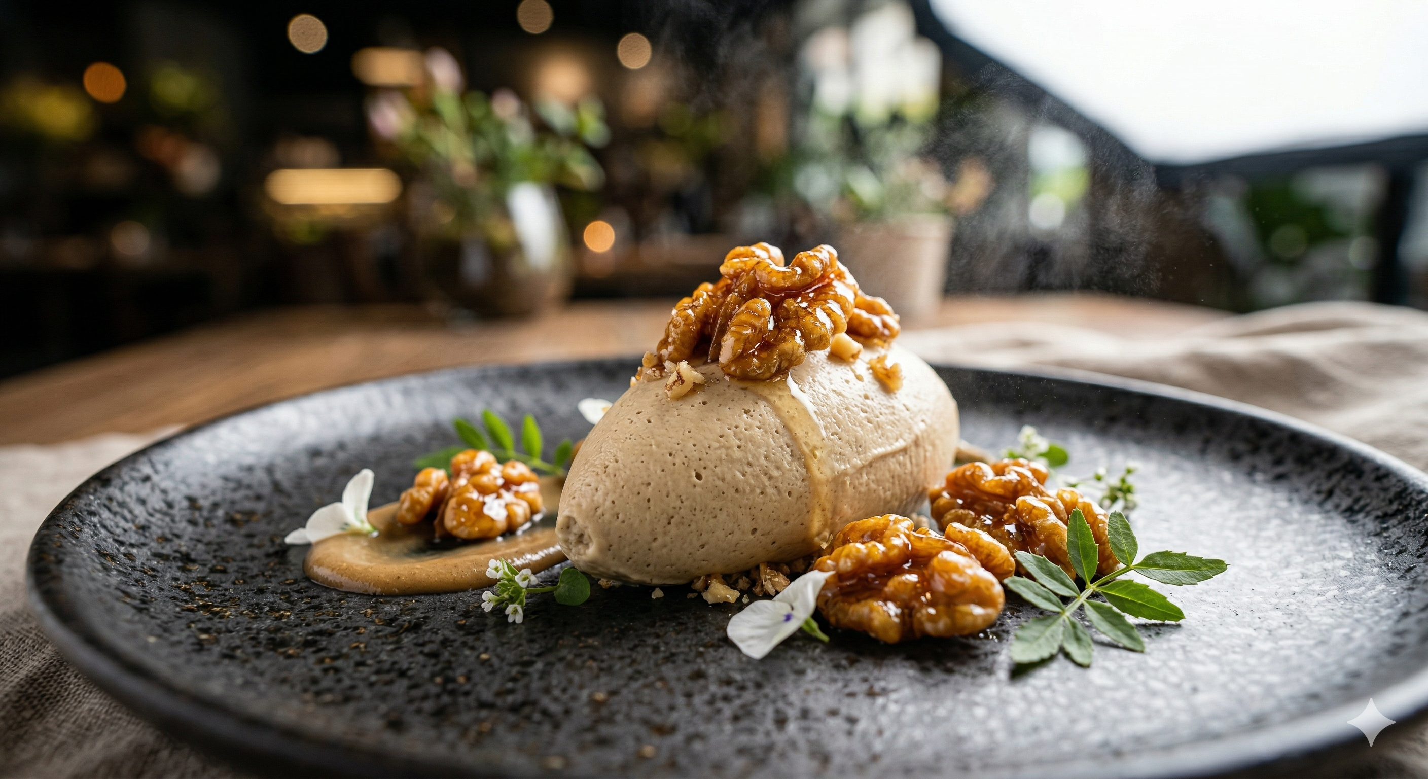 鐵觀音豆腐慕斯佐蜜核桃