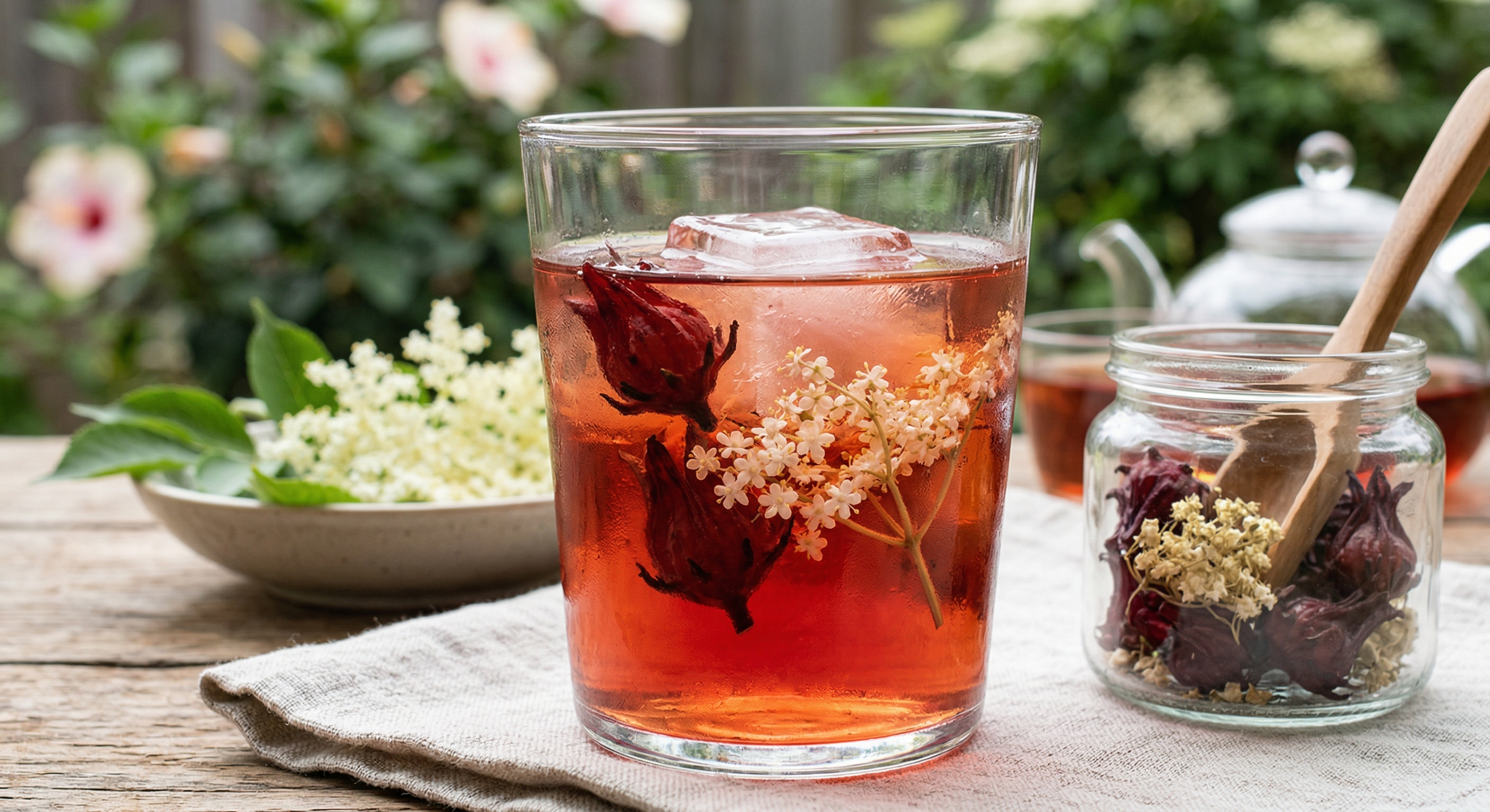 洛神接骨木冷萃茶