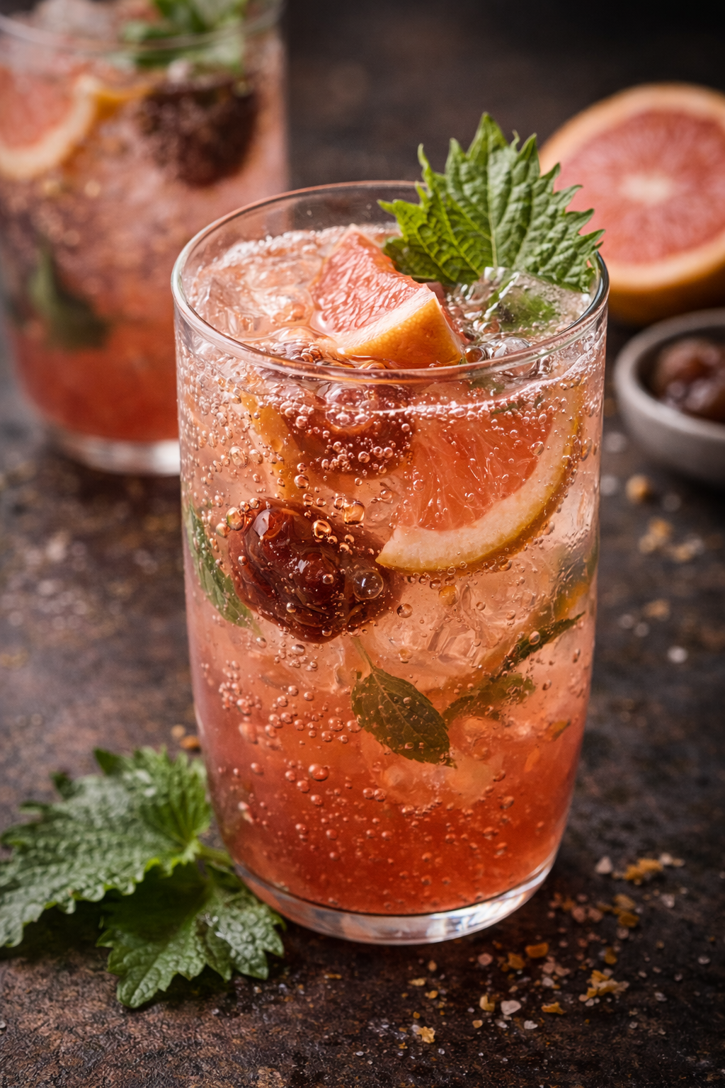 紫蘇梅香柚氣泡飲