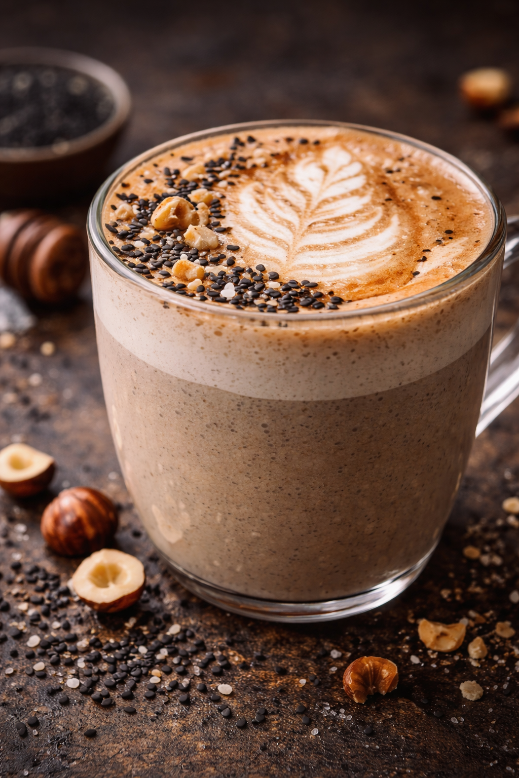 黑芝麻榛果燕麥拿鐵