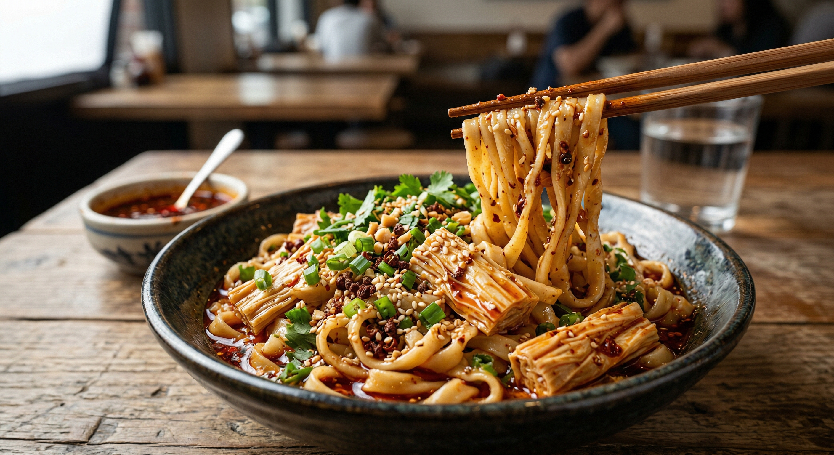 川香椒麻腐竹拌手擀麵