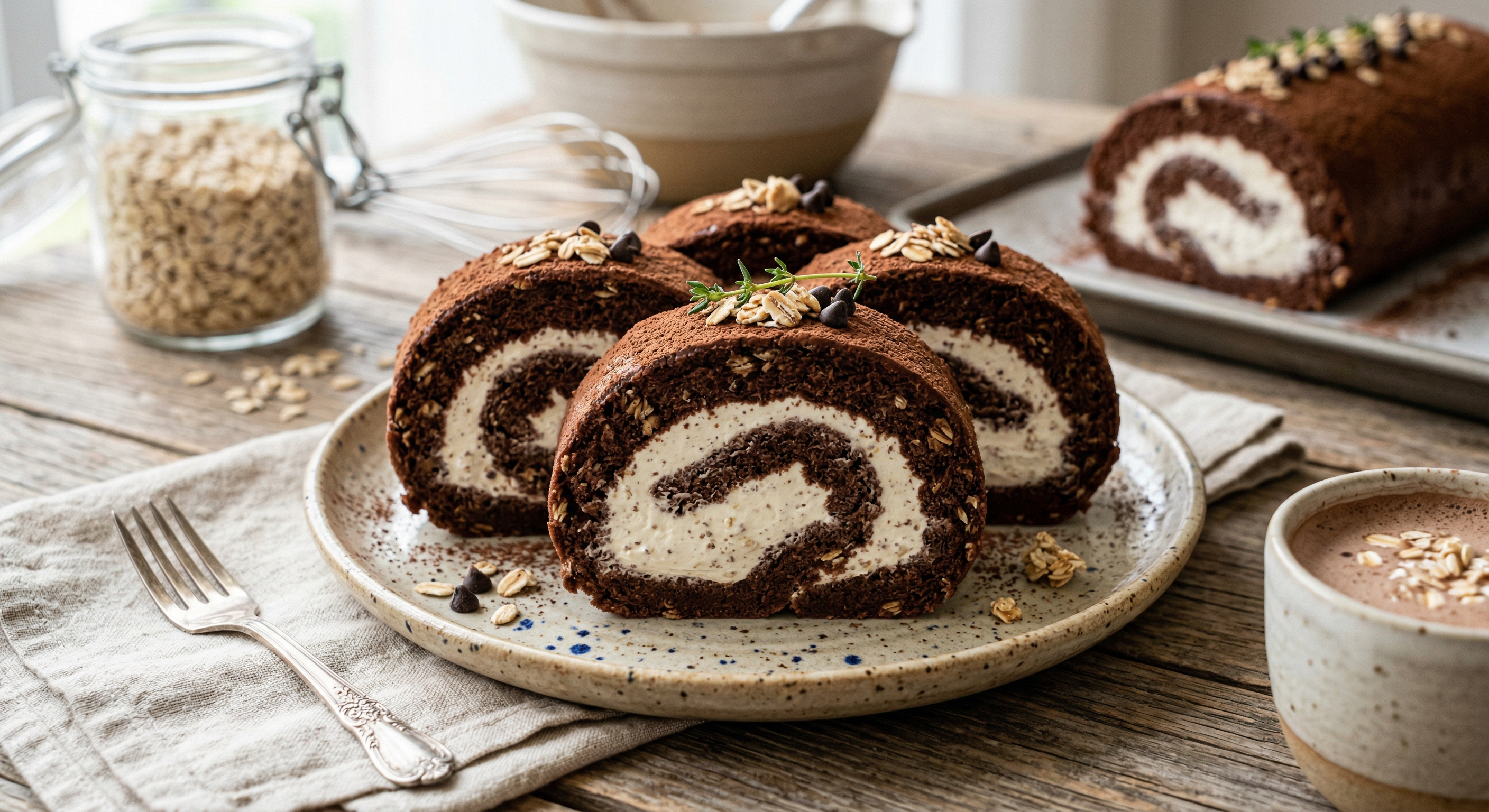 可可燕麥生乳捲