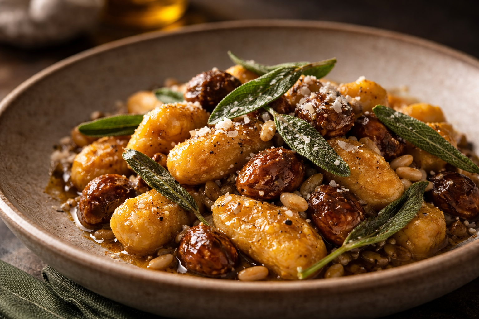 鼠尾草南瓜栗子麵疙瘩